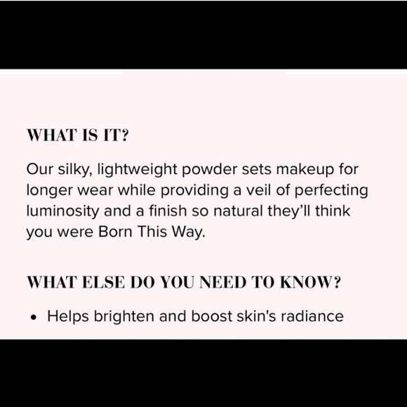 TOO FACED Born This Way Setting Powder Translucent NIB full size - Picture 6 of 8